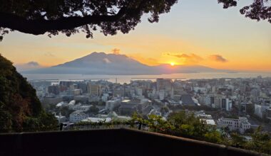 Sakurajima at dawn