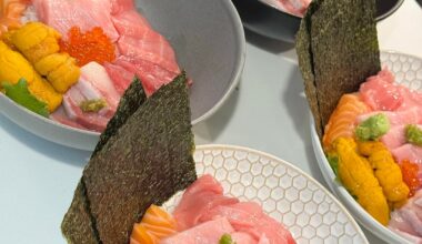 Chirashi bowls for the fam