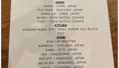 Omakase at Shoyo (Dallas, TX)