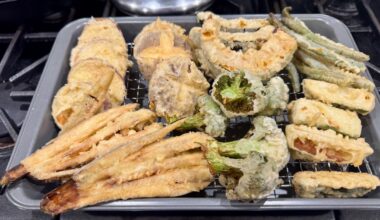 Made too much soba and tempura for New Year Day