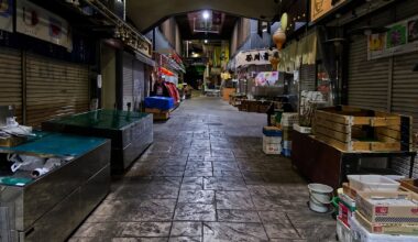 Nighttime in Omicho Market, Kanazawa. September 2025