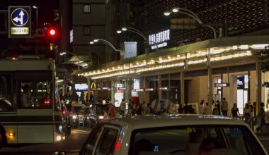 Nighttime in Kyoto, September 2025