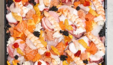 $700 chirashi box I made for Friendsmas last year