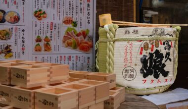 Komo-daru Outside an Izakaya: A Small Detail of Tokyo’s New Year