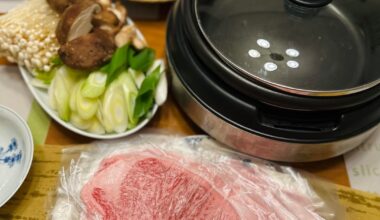 Sukiyaki night at home