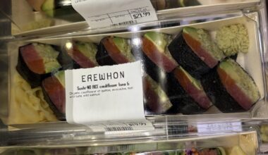 Cauliflower rice / rice-free sushi at Erewhon