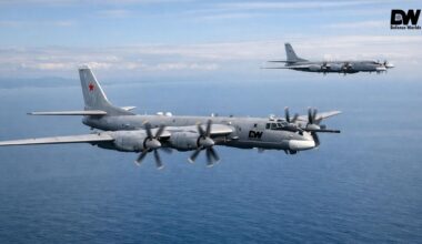 Russian Tu-95MS strategic bombers conduct 11-hour patrol over the Sea of Japan