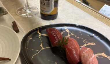 Tuna trilogy: 3 different cuts of tuna, was my favorite from the meal :)