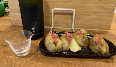 How well does it pair with German potatoes? The jet-black label is inspired by the Milky Way.” Yamanoi Kuro, Milky Way.”