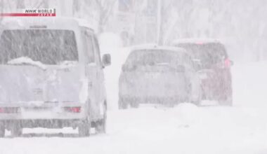 Snowfall expected to peak in Japan through Sunday
