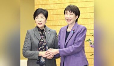 Tokyo Governor Koike meets with Prime Minister Takaichi and says, "We can lead Japan forward through cooperation between the national and metropolitan governments." They agree to establish a council.