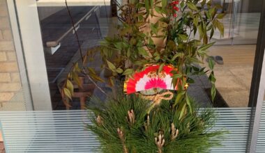 Traditional New Year decorations in Japan — pine, bamboo, and rice straw, now rarely seen toge