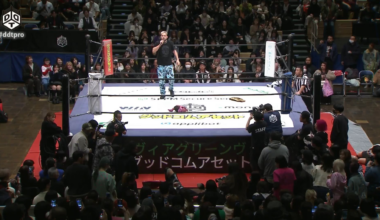 [DDT New Dramatic Parade spoilers] NJPW wrestler commits war crime the night before WK match.