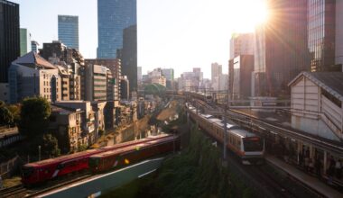 Early Morning Trains in Tokyo.