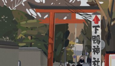 Painted this in Kamogawa Park, Kyoto.