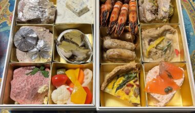 Osechi provided by an Italian restaurant in Chiba, Japan