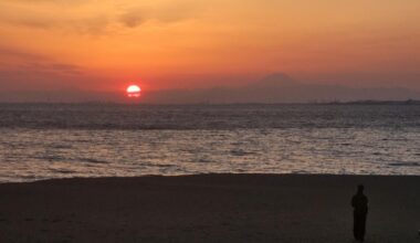 Sunset and Fujisan from Chiba