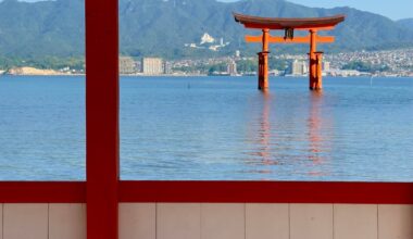 Miyajima (and Hiroshima) from the iphone
