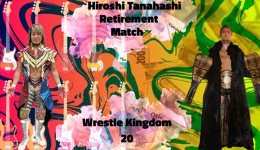 Hiroshi Tanahashi vs Kazuchika Okada. Wrestle Kingdom 20, 4 January 2026. Fan made poster.