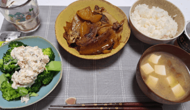 Dinner of nameko mushroom soup!