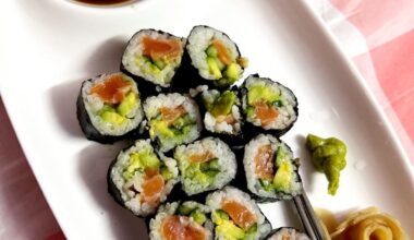 My first attempt at making sushi