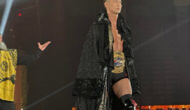 Tanahashi/Okada photos from WK20 ringside