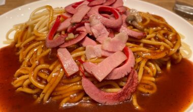 Ankake spaghetti in Nagoya