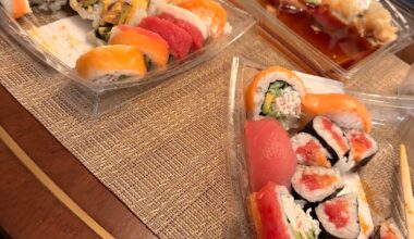 Grocery store sushi: $33