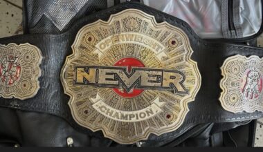 I’m torn between wanting a new belt for the NEVER Openweight Championship and wanting it to stay this forever