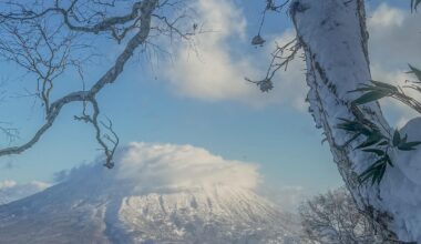 Winter view of Mount Yotei, Hokkaido