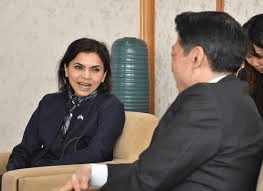 Indian ambassador to Japan visits Fukuoka governor to promote economic and people-to-people exchanges