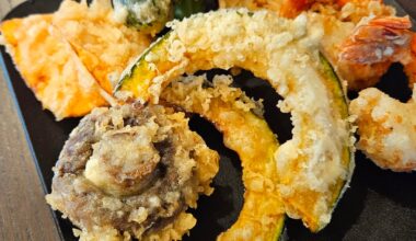 I attempted to make tempura and ate it with soba