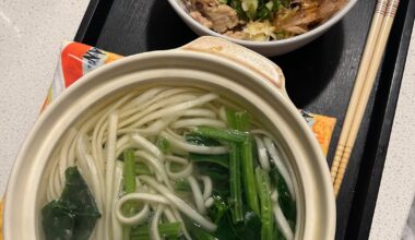 My New Year’s Day dinner: hippari udon!