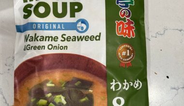 Instant miso soup - storing instructions