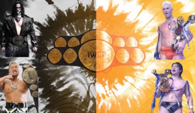 New Year Dash January 5 2026. IWGP Tag Team Title Match, Oskar and Yuto Ice vs Zack Sabre Jr and Ryohei Oiwa. Fan Made Poster
