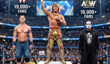 A larger crowd attended Hiroshi Tanahashi's retirement match in NJPW than those of John Cena in WWE and Sting in AEW