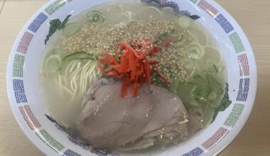 Inflation hasn't reached Fukuoka yet. 290 Yen ($1.9) Tonkotsu Ramen.