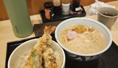 Udon and tempura