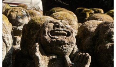The faces of Otagi Nenbutsuji Temple