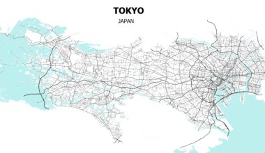 A map of Tokyo's road network
