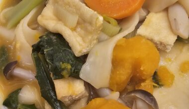 Homemade houtou noddle