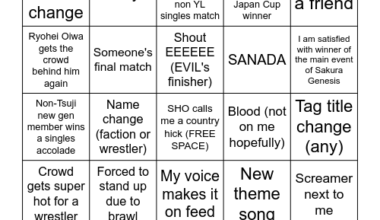 I have a few months left in Japan and will attend every show in Tokyo up to and including Sakura Genesis, and decided to make a bingo card