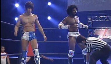Kota Ibushi and Xavier Woods teaming up for a super junior's tag tournament