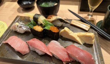 Finally … sushi in Japan (Shibuya) 🍣