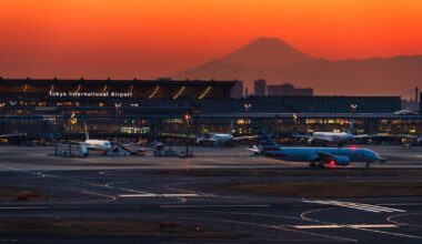 Haneda Airport and Mt.Fuji - March 2024 [OC]