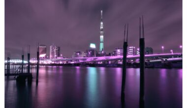 Tokyo Skytree from across the Sumida river