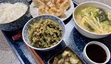 Today’s teishoku was really fast to put together.