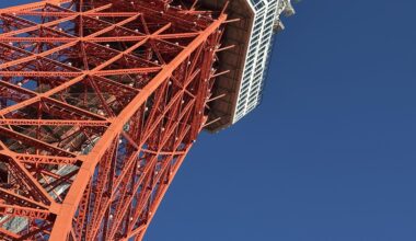 Tokyo Tower, from the base