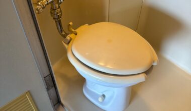 Seat warmer and bidet installation on old-school lever-type toilet