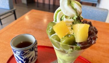 Heaven in a glass: Japanese Matcha Parfait.
